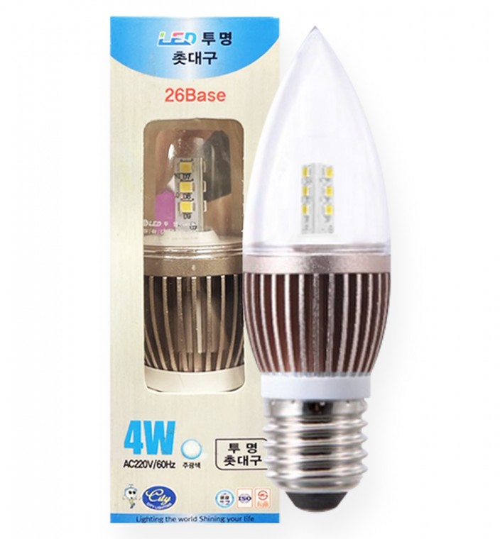 Chân nến LED E26 4W Ánh sáng ban ngày