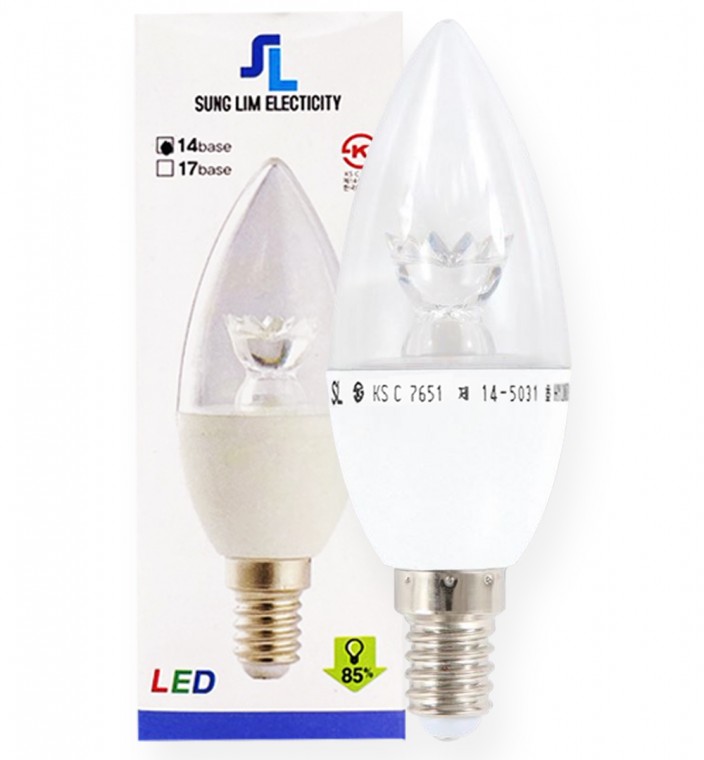 Chân nến LED E14 5W Ánh sáng ban ngày