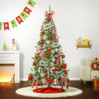 Bộ cây thông Noel đầy đủ 210cm Happy Lollipop Scotch Tree