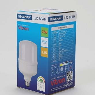 Bóng đèn LED Beam loại 1 MEGA 27W Ánh sáng ban ngày E26 KS