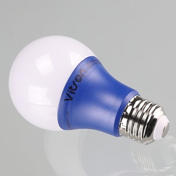 Bóng đèn LED màu W 8W E26 A60 Xanh