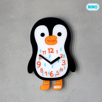 Đồng hồ treo tường acrylic không ồn Ninotime (Penguin vs.)