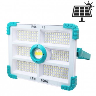 200W năng lượng mặt trời loại C có thể sạc lại 280 đèn LED ngoài trời đa ánh sáng đèn lồng làm việc đèn pha L280