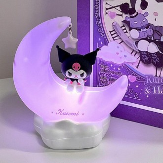 Đèn tâm trạng trăng lưỡi liềm Sanrio Kuromi