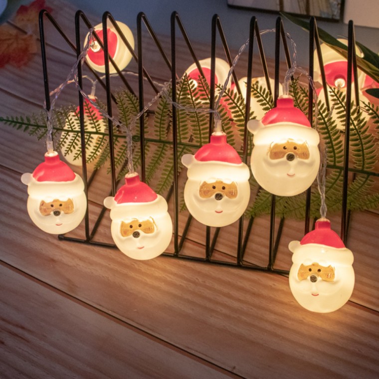 20 bóng đèn LED hình ông già Noel (3M) (Màu ấm) Đèn Giáng sinh