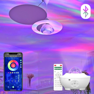 Điều khiển ứng dụng điện thoại thông minh LED Đèn tâm trạng Aurora Loa Bluetooth điều khiển từ xa không dây Đèn chiếu sáng âm nhạc nội thất