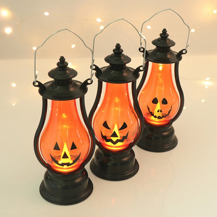 [Kế hoạch bán buôn] Đèn lồng Halloween Đèn lồng mini Đèn cắm trại cảm xúc Đèn lồng bí ngô Pin Đèn tâm trạng nội thất