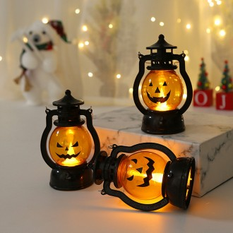 [Kế hoạch bán buôn] Cắm trại Halloween Đèn lồng mini Đèn cắm trại cảm xúc Đèn lồng bí ngô Pin Đèn tâm trạng nội thất