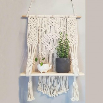 Macrame Treo Tường Vòng Hoa Dream Catcher Lacrame Trang Trí Phòng Phòng Khách Trang Trí Tường Trang Trí Tường Tấm Thảm