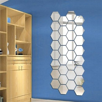 s304 bạc nhỏ gương lục giác gương an toàn gương acrylic 7013B