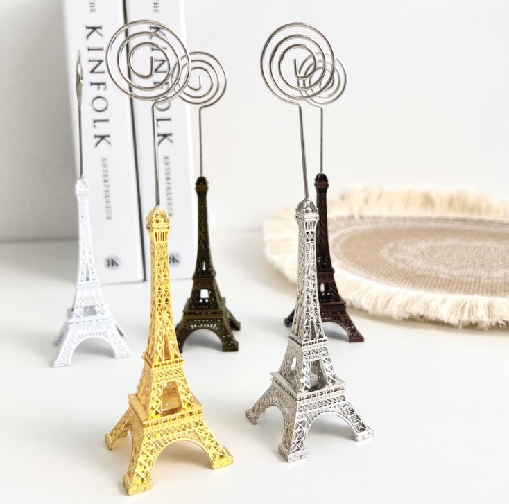 Hộp đựng giấy nhớ hình tháp Eiffel (2 màu) kệ trưng bày hộp đựng giấy nhớ đựng danh thiếp