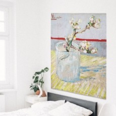 Van Gogh vải poster hoa hạnh nhân M trang trí tường trang trí nội thất màn hình tấm thảm khung tranh nội thất