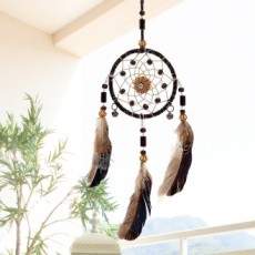 Chuông Ấn Độ Dream Catcher Lông vũ trang trí tường treo tường giấc mơ tốt lành