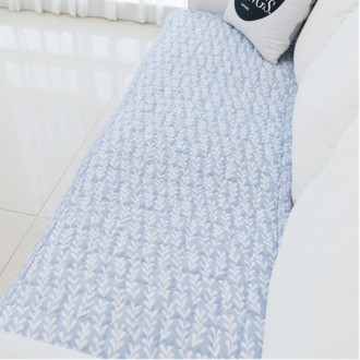 Maru Blue 65x230 Trong nước 4 người mùa hè rayon sofa pad sofa mat cover topper chống dính