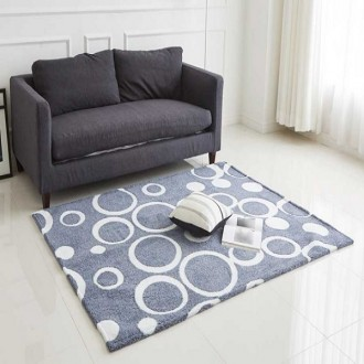 Thảm Microfiber Magic Clean Bubble Cathion Xanh Navy 170X230