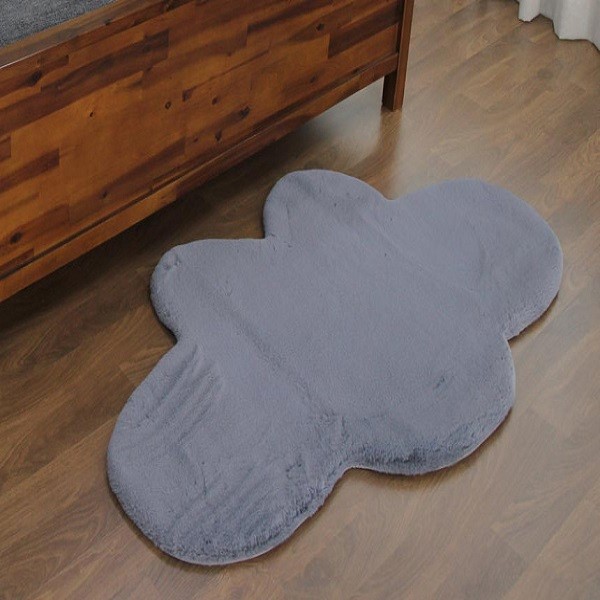 Magic Clean Eco Fur Rabbit Fur ST Rug Cloud Xám đậm 75X135