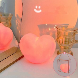 JIYU Heart Mood Light Chiếu sáng nội thất Đèn điều dưỡng Đèn ngủ LED không dây [Bao gồm hộp quà tặng]