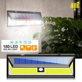 Đèn LED cảm biến ngoài trời sạc năng lượng mặt trời Đèn lối vào Đèn tường Đèn cảm biến COB 119