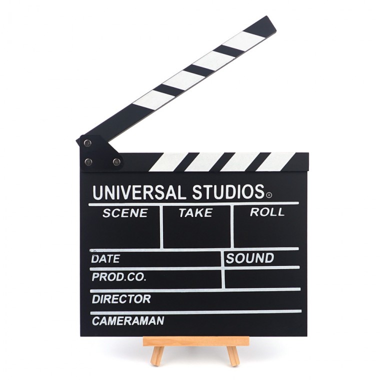 Clapper board Bảng đá phiến Nội thất đạo cụ Clapstick Crackling Đạo cụ quay phim Phim đá phiến Doodle pad Clapper