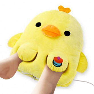 Đệm sưởi ấm USB màu vàng Chick Máy sưởi ấm chân Đệm sưởi ấm tay