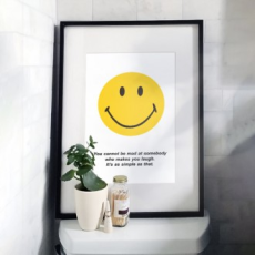 Smile Frame Vải Poster Cửa hàng Canvas Quà tặng mở