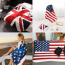 100x75 Union Jack Chồn Microfiber Lông Cừu Lập Chăn Cờ Mang Theo