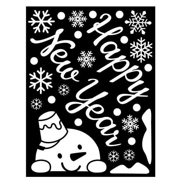 Sticker Mùa đông&X-MAS Hello Snowman GDT-847