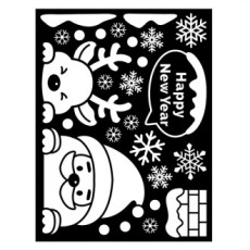 Sticker Mùa đông&X-MAS Hello Santa Rudolph GDT-846