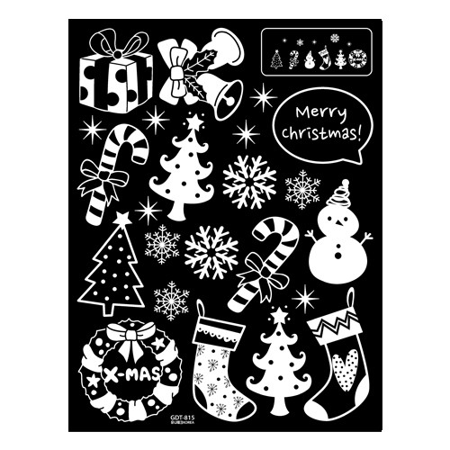 Sticker Mùa đông&X-MAS Giáng sinh vui vẻ GDT-815X