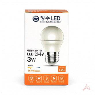 Bóng đèn LED tuổi thọ thông minh Quả cầu 3W Màu sắc