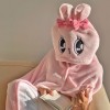 Esther Bunny Nút chụp Mũ trùm đầu Chăn nhân vật Áo choàng Microfiber Homebody Chăn sinh viên