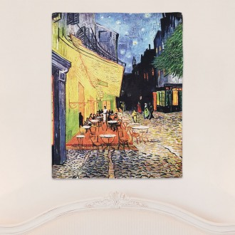 Poster vải Van Gogh Cafe Terrace S