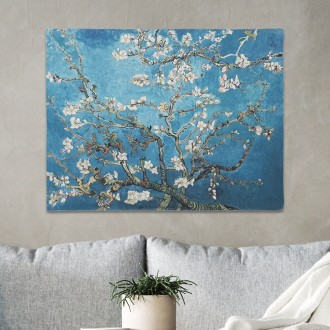 Poster vải Van Gogh nở cây hạnh nhân M