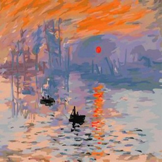 Tranh Iwings Pipo B189 Bình Minh Của Claude Monet Tự Làm Bức Tranh Nổi Tiếng Vẽ Tự Vẽ