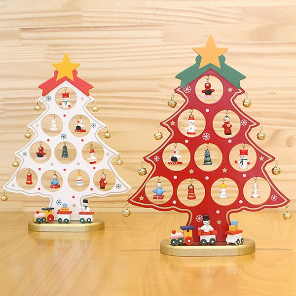 [Tiệc cuối năm] Cây thông Noel khắc gỗ 3D 27cm