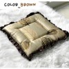 Magic Clean Fallen Leaf Frill Cushion 1 Người Màu Nâu