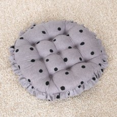 Magic Clean Semi Dot Round Cushion Xám