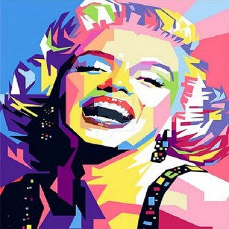 Iwings Pipo Tranh Q3434 Nghệ Thuật Pop Marilyn Monroe Tự Làm Bức Tranh Nổi Tiếng Vẽ DIY Vẽ