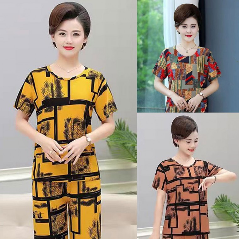 Serendi Mother Homewear Bộ đồ ngủ Easywear Bộ trên và dưới cỡ lớn