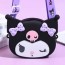 Túi đeo chéo Sanrio Wink Silicone-Kuromi (Đen)