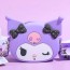 Túi đeo chéo silicon Sanrio Wink-Kuromi (Tím)