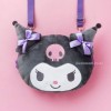 Túi đeo chéo Sanrio Face Plush-Kuromi