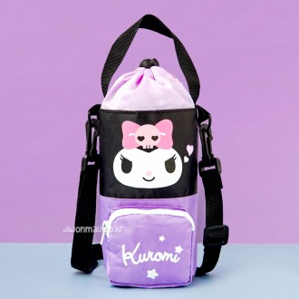 Túi đựng chai nước bỏ túi Sanrio Kuromi