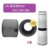 Bộ lọc khử mùi HEPA 2 tầng LG Fury sản xuất trong nước tương thích AS351NNFR (2 cái)