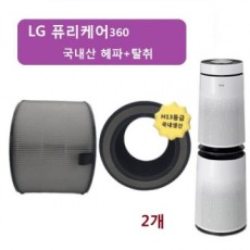 Bộ lọc khử mùi HEPA 2 tầng LG Fury sản xuất trong nước tương thích AS351NNFR (2 cái)