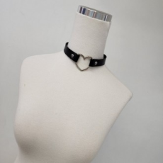 Đen Hồng Da Nhẫn Trái Tim Vòng Cổ Choker Đùi Choker Dây Gartering