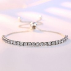 Hộp Quà Tặng Vòng Tay Tennis Hiện Đại Châu Âu Bạc S925 Sterling Silver