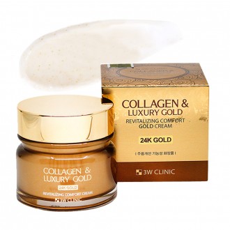 Kem Bột Vàng 24K Collagen Luxury 3W 100ml