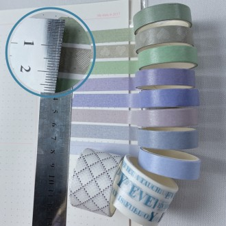 Bộ băng giấy Polkku Dakku Pastel Băng che mưa Dakku Masking Tape Mate