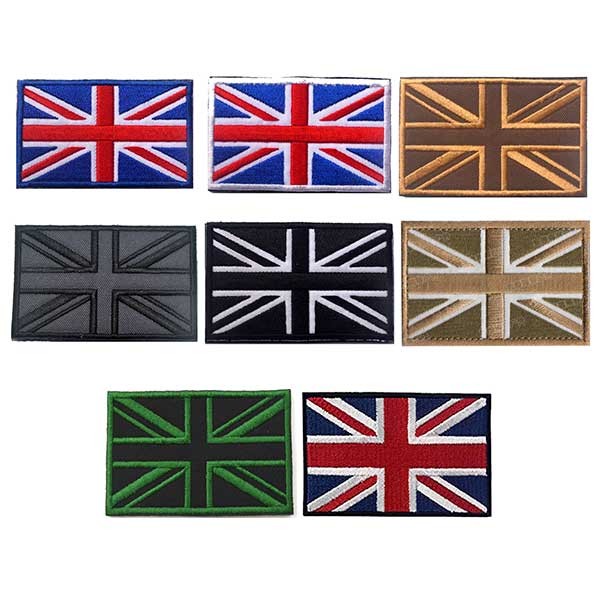 Miếng dán wappen thêu Union Jack Velcro chất lượng cao